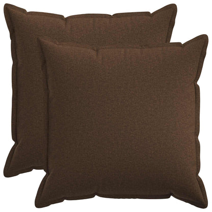 vidaXL Cushion with Pillow HOUTEN 2 pcs Brown Faux Linen