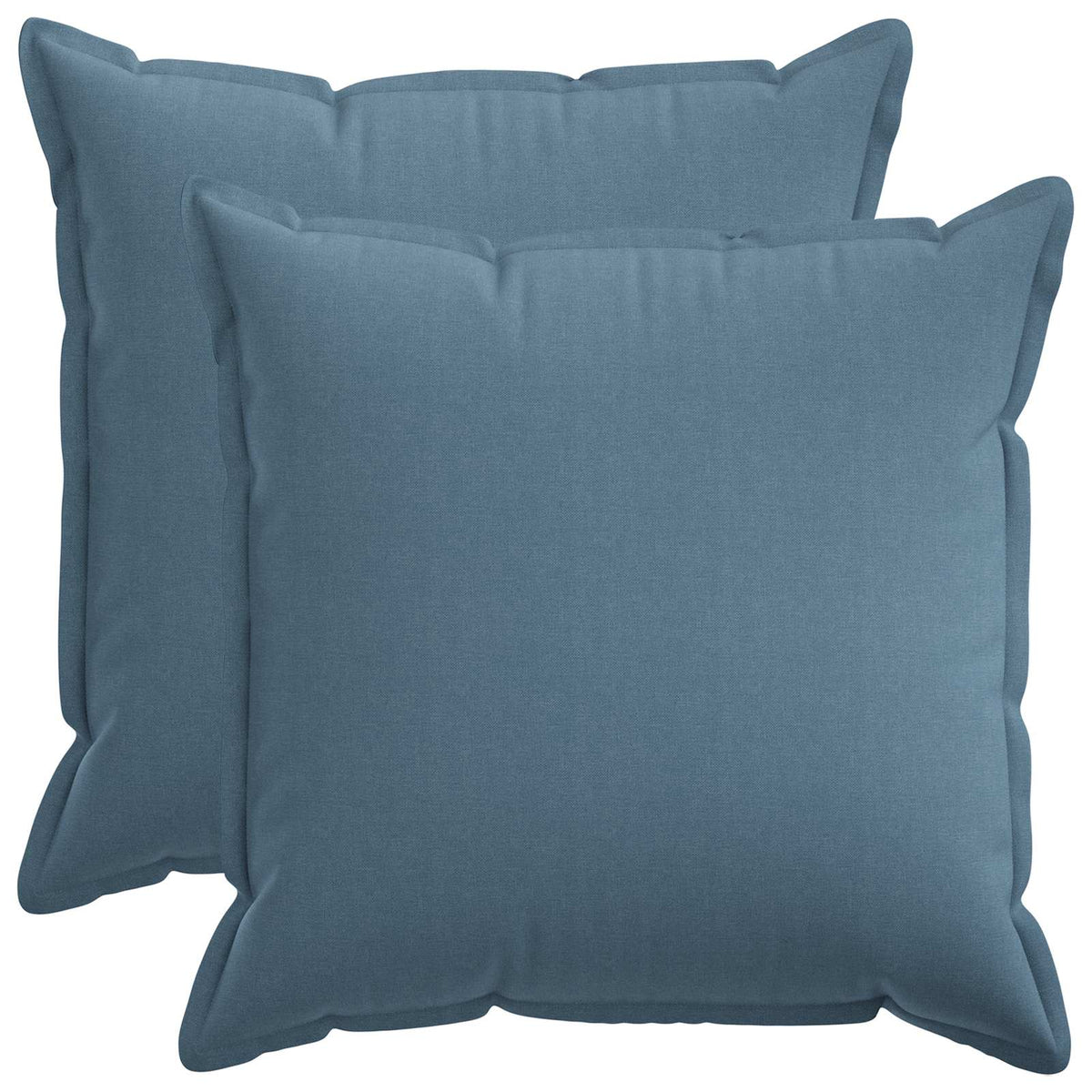 vidaXL Cushion with Pillow HOUTEN 2 pcs Jeans Blue Faux Linen