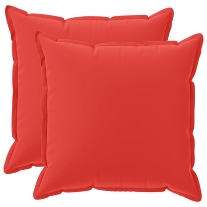 vidaXL Throw Pillow 2 pcs HOUTEN Red 80 x 80 cm Polyester