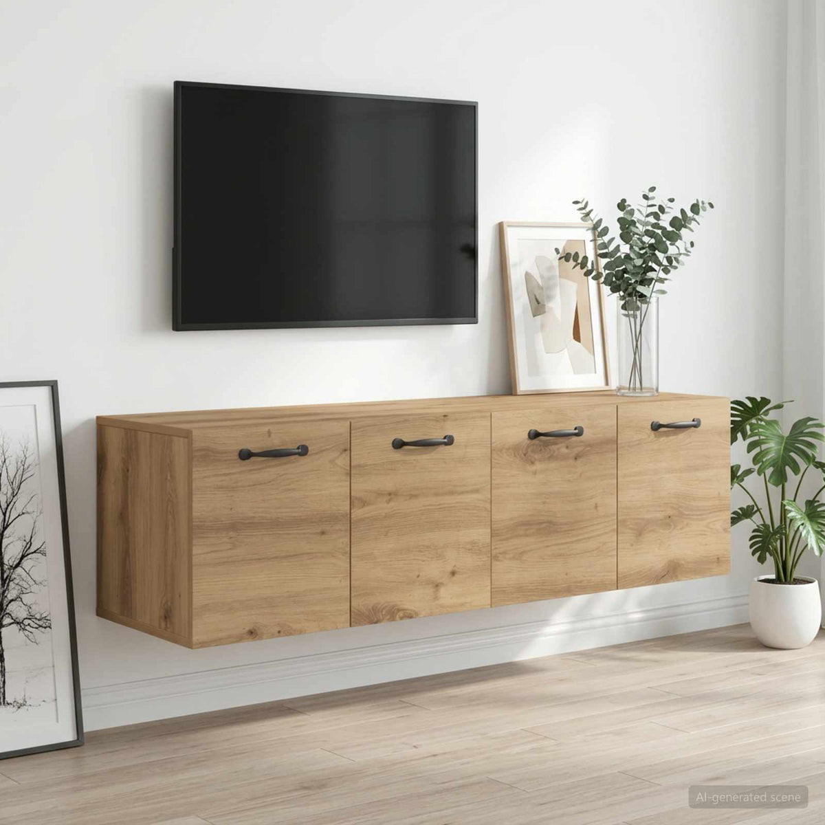 vidaXL Wall Cabinet 2 pcs 120 x 36.5 x 35 cm Engineered Wood