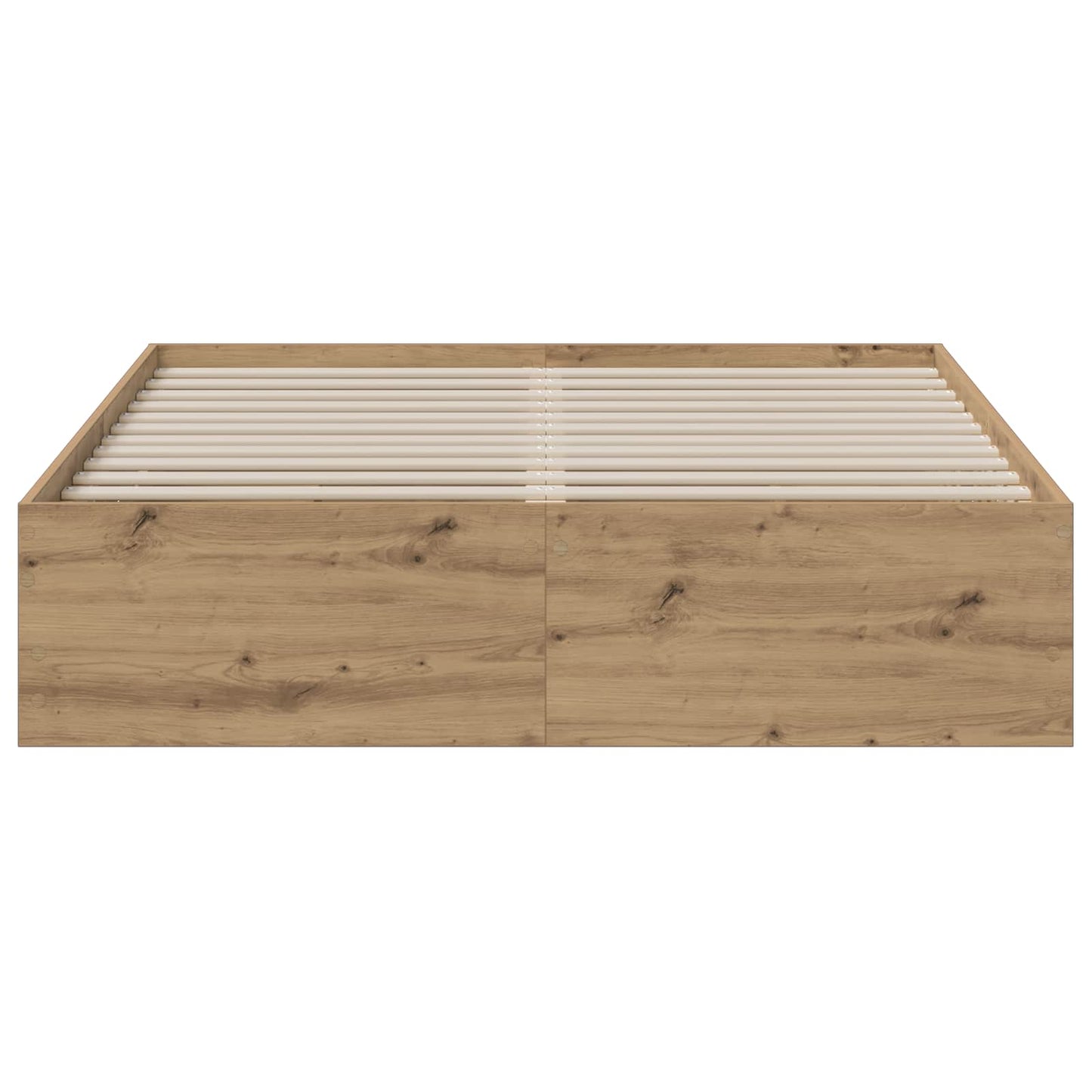vidaXL Bed Frame with Storage Artisan Oak 150 x 200 cm Engineered wood