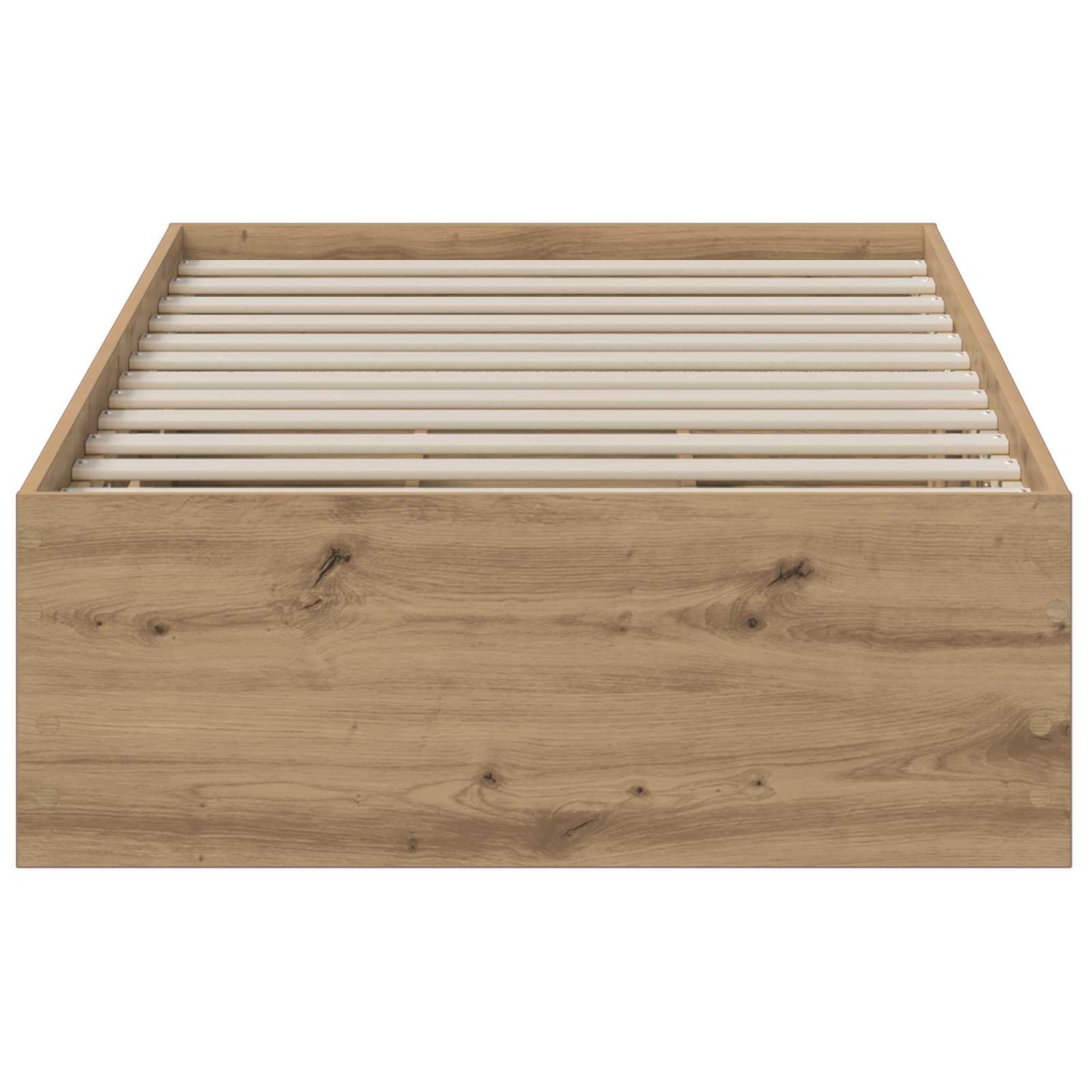 vidaXL Bed Frame with Storage Artisan Oak 90 x 200 cm Engineered wood