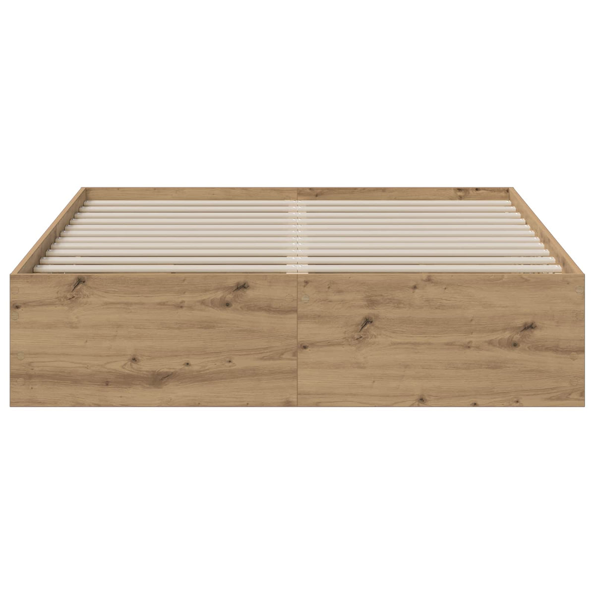vidaXL Bed Frame with Storage Artisan Oak 135 x 190 cm Engineered wood
