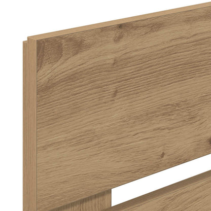 vidaXL Bed Frame with Storage and Headboard Artisan Oak 160 x 200 cm