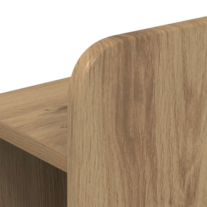 vidaXL Bed Frame with Storage and Headboard Artisan Oak 135 x 190 cm