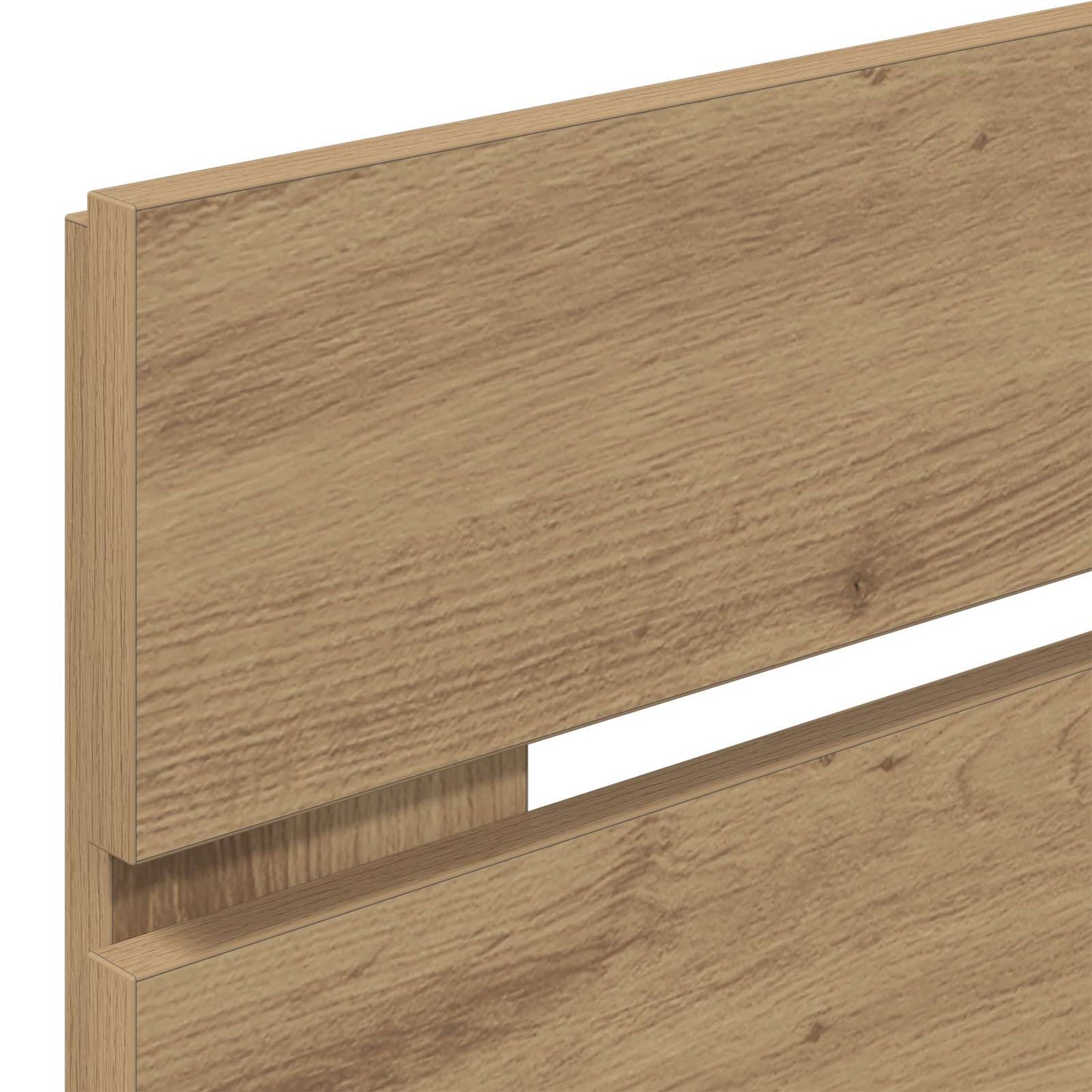 vidaXL Bed Frame with Storage and Headboard Artisan Oak 180 x 200 cm
