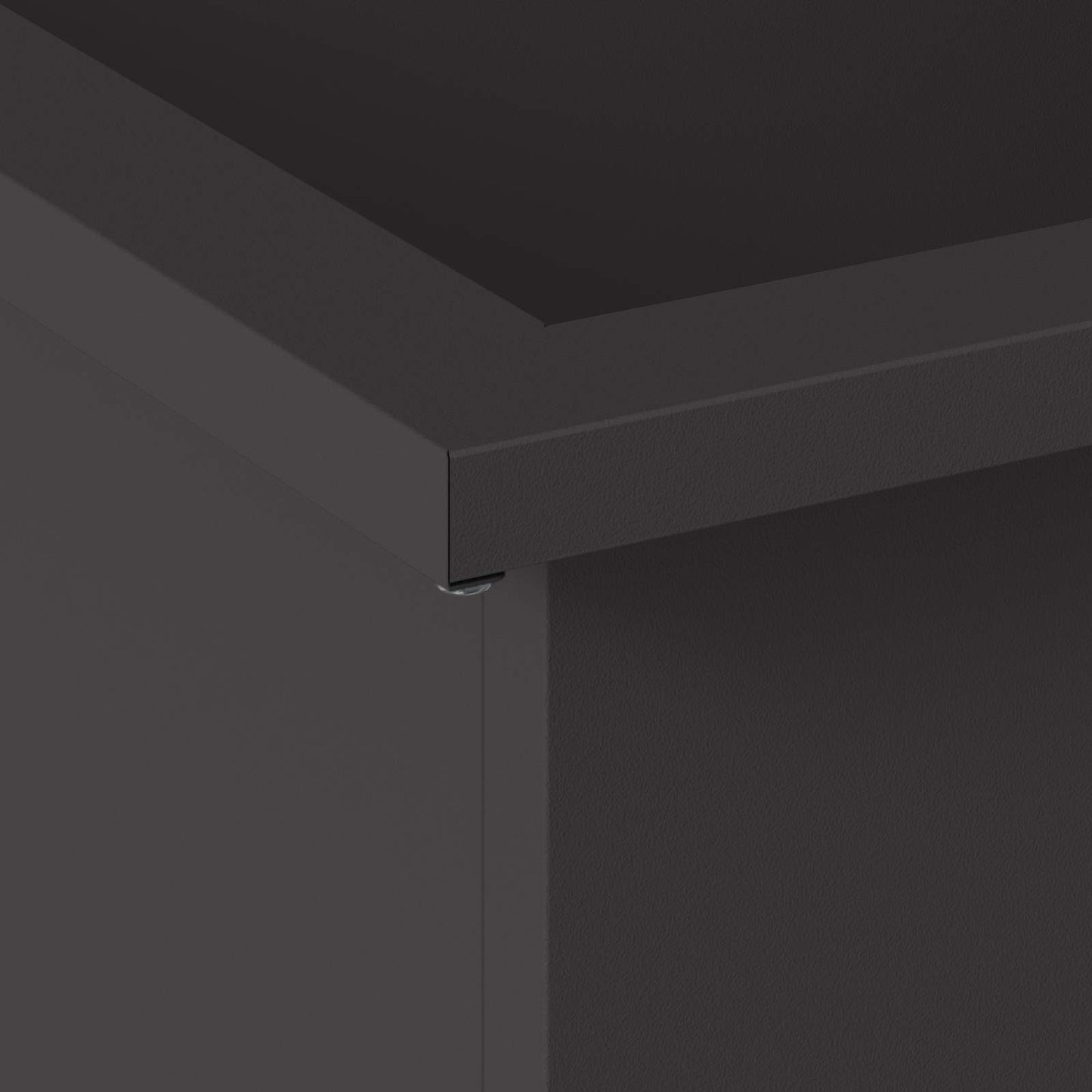 vidaXL Garden Planter with LED Black 30 x 30 x 30 cm Steel