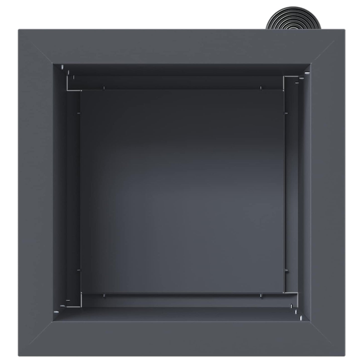 vidaXL Garden Planter with LED Antracite 30 x 30 x 30 cm Steel