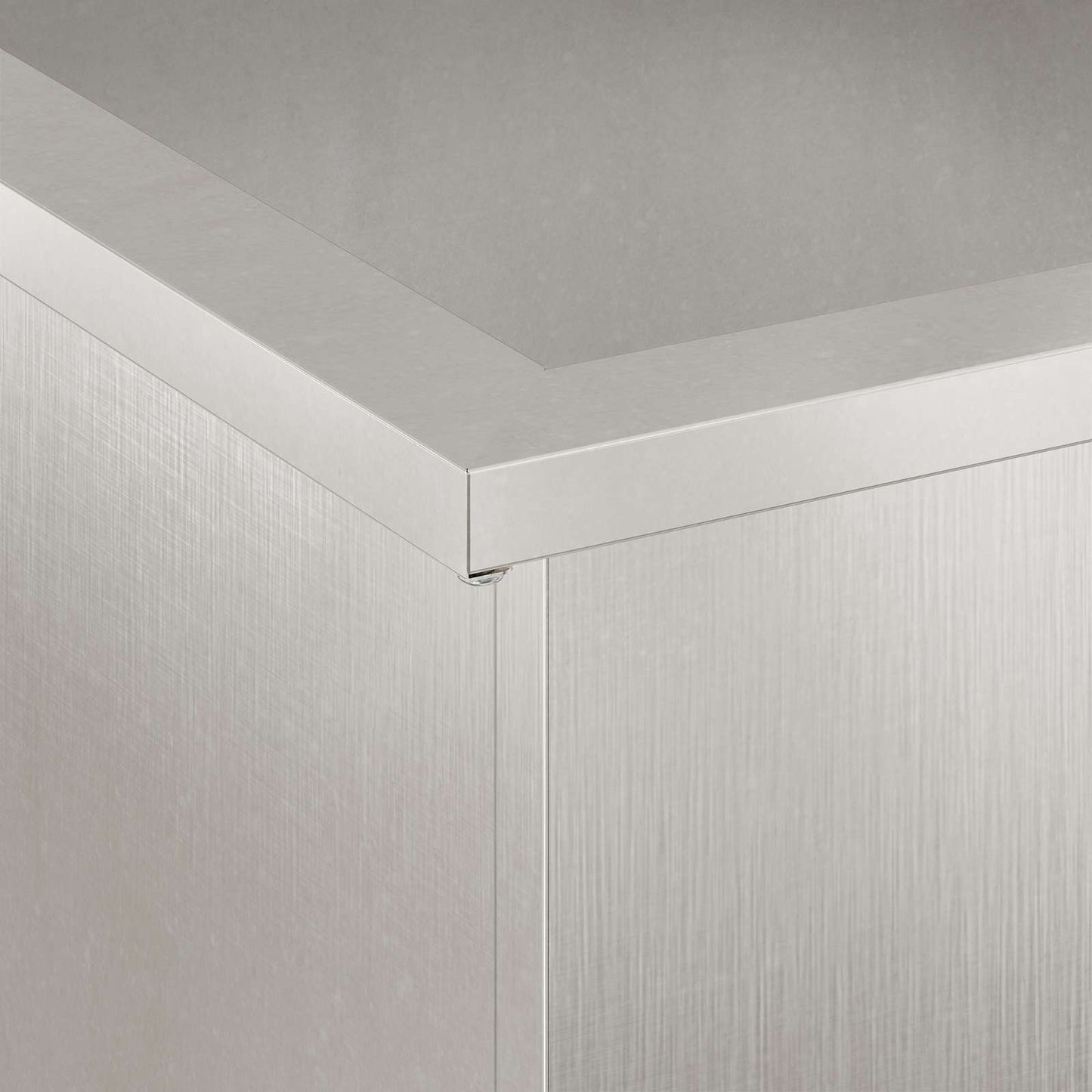 vidaXL Garden Planter with LED Silver 30 x 30 x 30 cm Stainless Steel