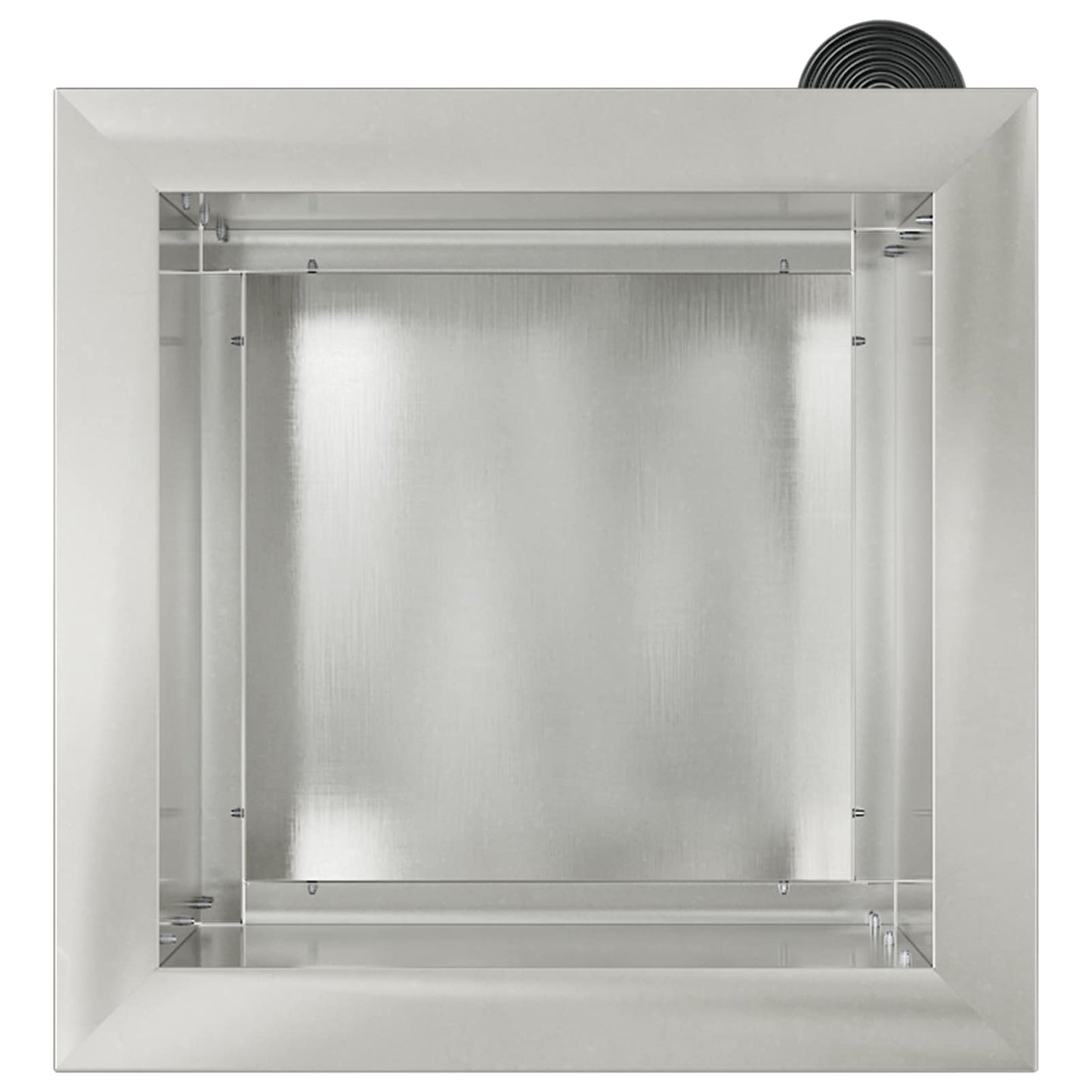 vidaXL Garden Planter with LED 2 pcs Silver 30 x 30 x 30 cm