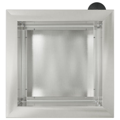 vidaXL Garden Planter with LED 2 pcs Silver 30 x 30 x 30 cm
