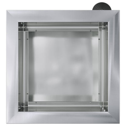 vidaXL Garden Planter with LED Silver 30 x 30 x 30 cm Galvanised Steel