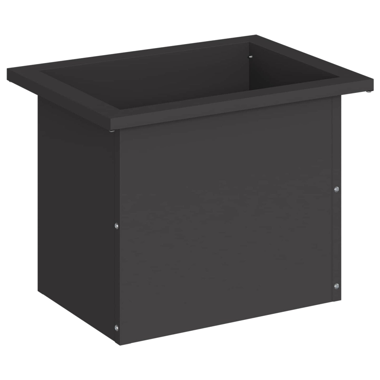 vidaXL Garden Planter with LED Black 30 x 40 x 30 cm Steel