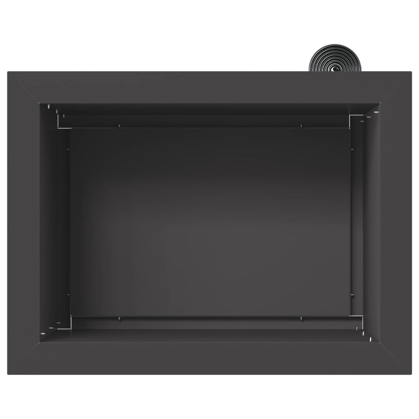 vidaXL Garden Planter with LED Black 30 x 40 x 30 cm Steel
