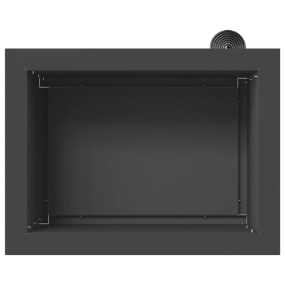 vidaXL Garden Planter with LED Black 30 x 40 x 30 cm Steel