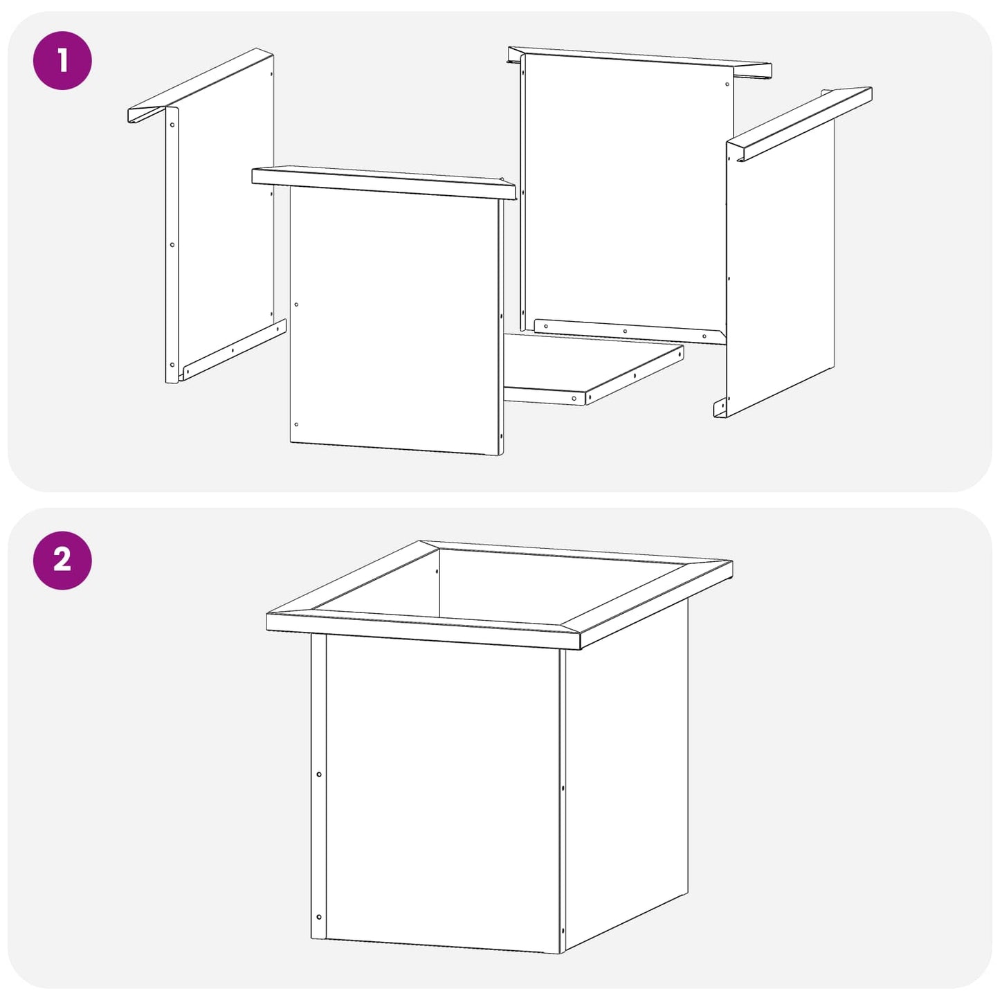 vidaXL Garden Planter with LED White 30 x 40 x 30 cm Steel