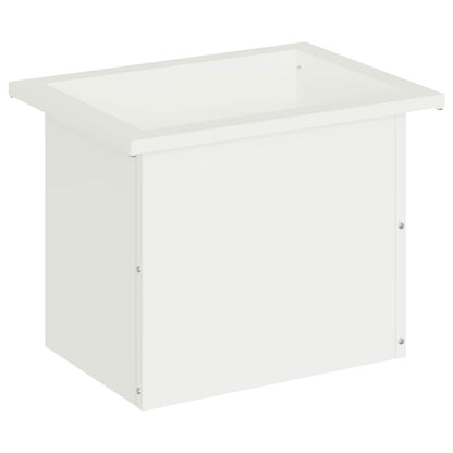 vidaXL Garden Planter with LED White 30 x 40 x 30 cm Steel