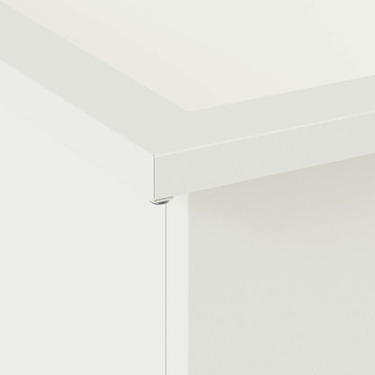 vidaXL Garden Planter with LED 2 pcs White 30 x 40 x 30 cm Steel