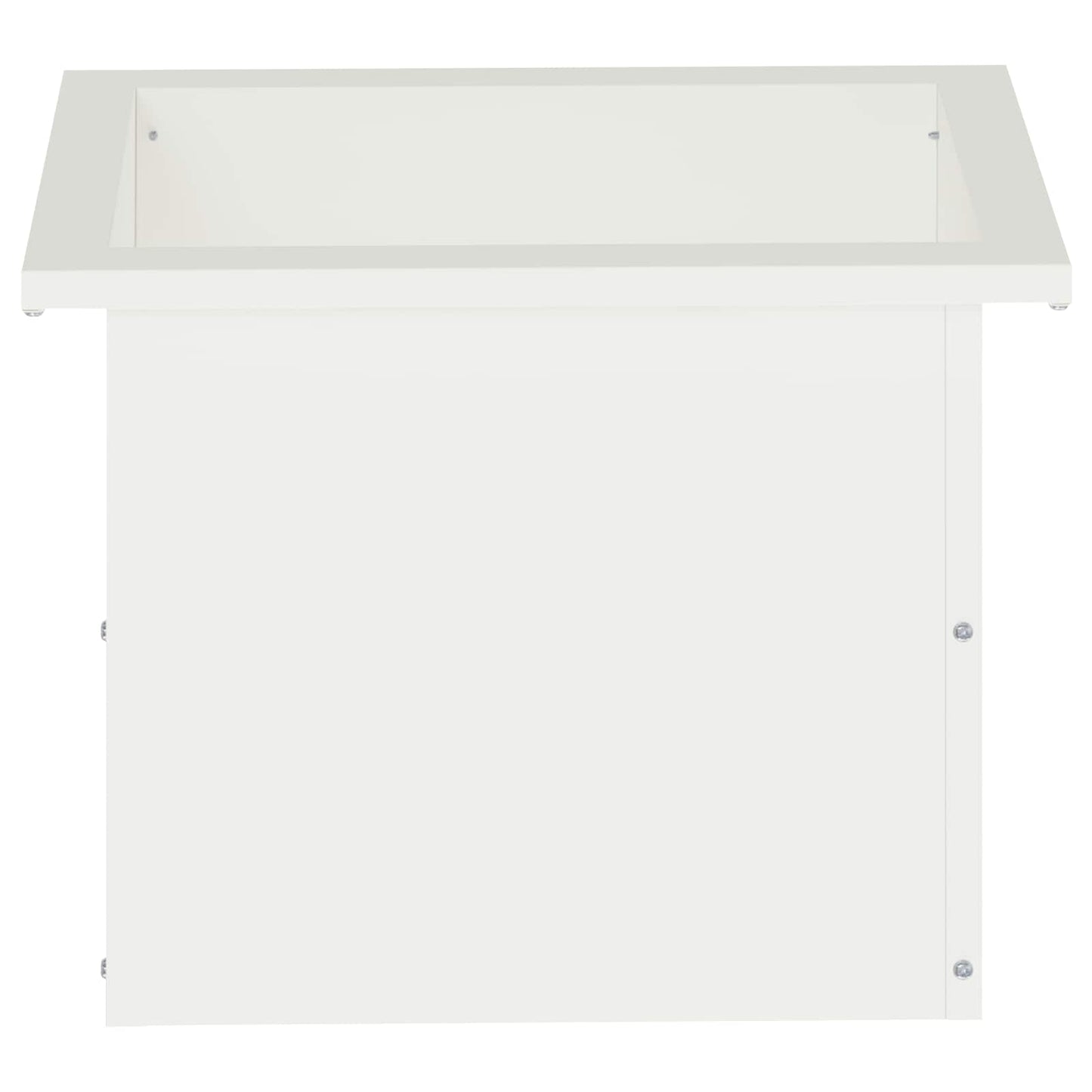 vidaXL Garden Planter with LED 2 pcs White 30 x 40 x 30 cm Steel