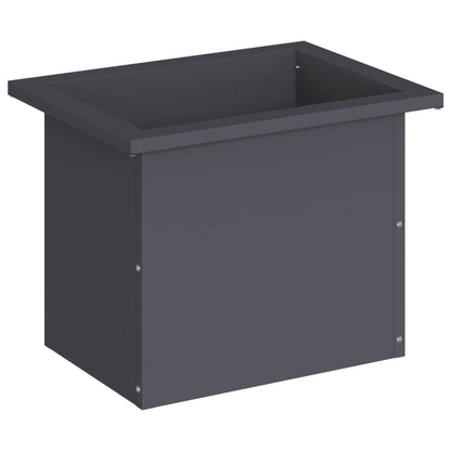 vidaXL Garden Planter with LED Antracite 30 x 40 x 30 cm Steel