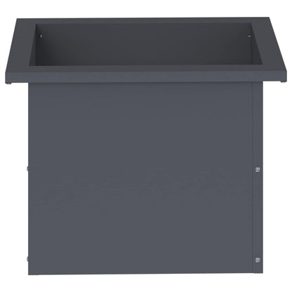 vidaXL Garden Planter with LED Antracite 30 x 40 x 30 cm Steel