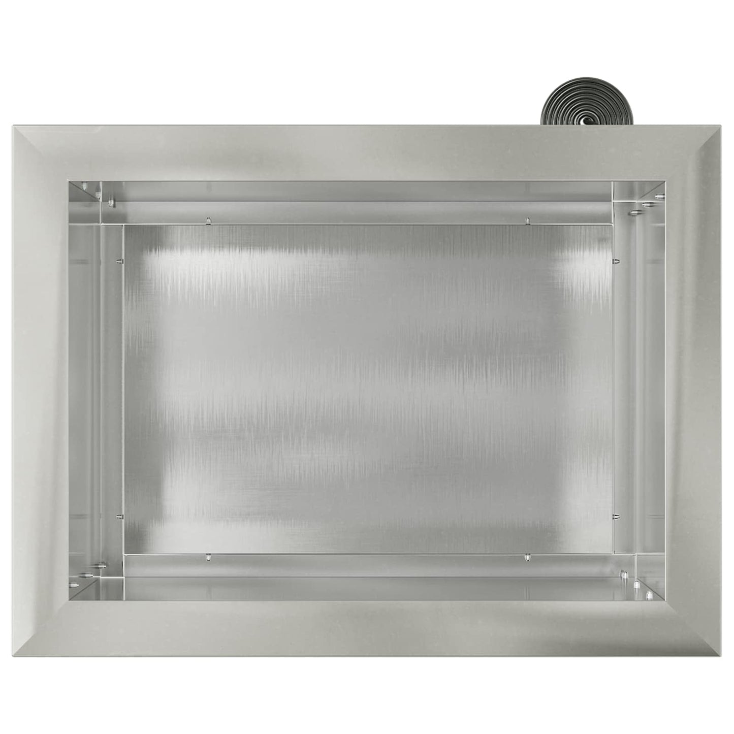 vidaXL Garden Planter with LED Silver 30 x 40 x 30 cm Stainless Steel