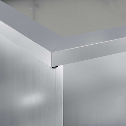 vidaXL Garden Planter with LED Silver 30 x 40 x 30 cm Galvanised Steel