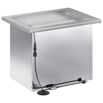 vidaXL Garden Planter with LED 2 pcs Silver 30 x 40 x 30 cm