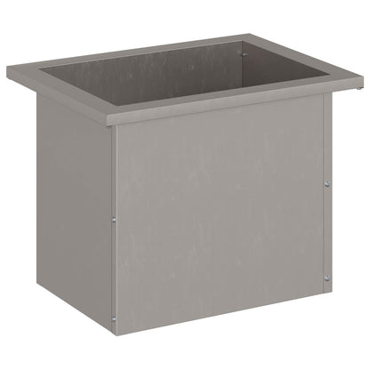 vidaXL Garden Planter with LED Rusty 30 x 40 x 30 cm Weathering Steel