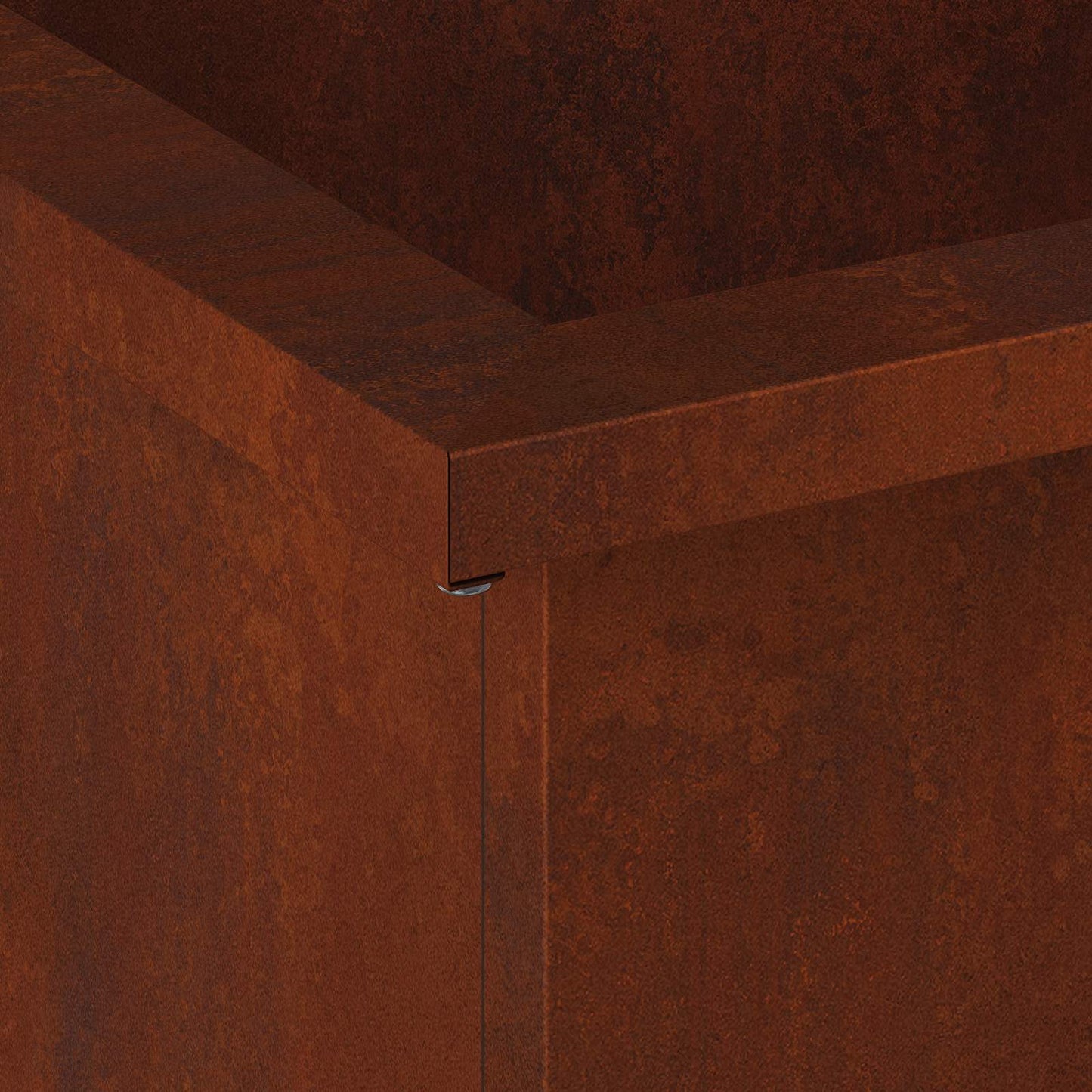 vidaXL Garden Planter with LED 2 pcs Rusty 30 x 40 x 30 cm