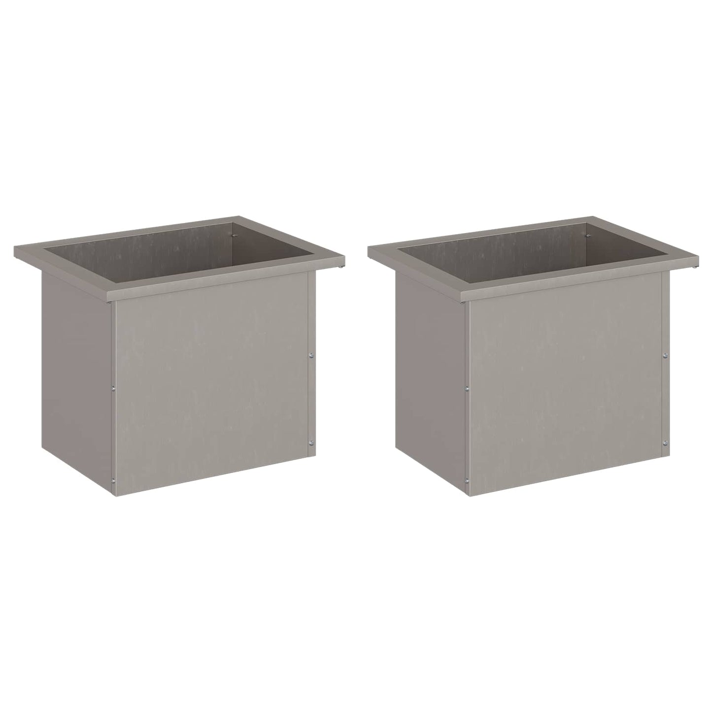 vidaXL Garden Planter with LED 2 pcs Rusty 30 x 40 x 30 cm