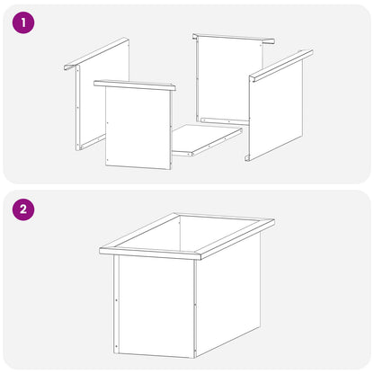 vidaXL Garden Planter with LED Black 30 x 60 x 30 cm Steel