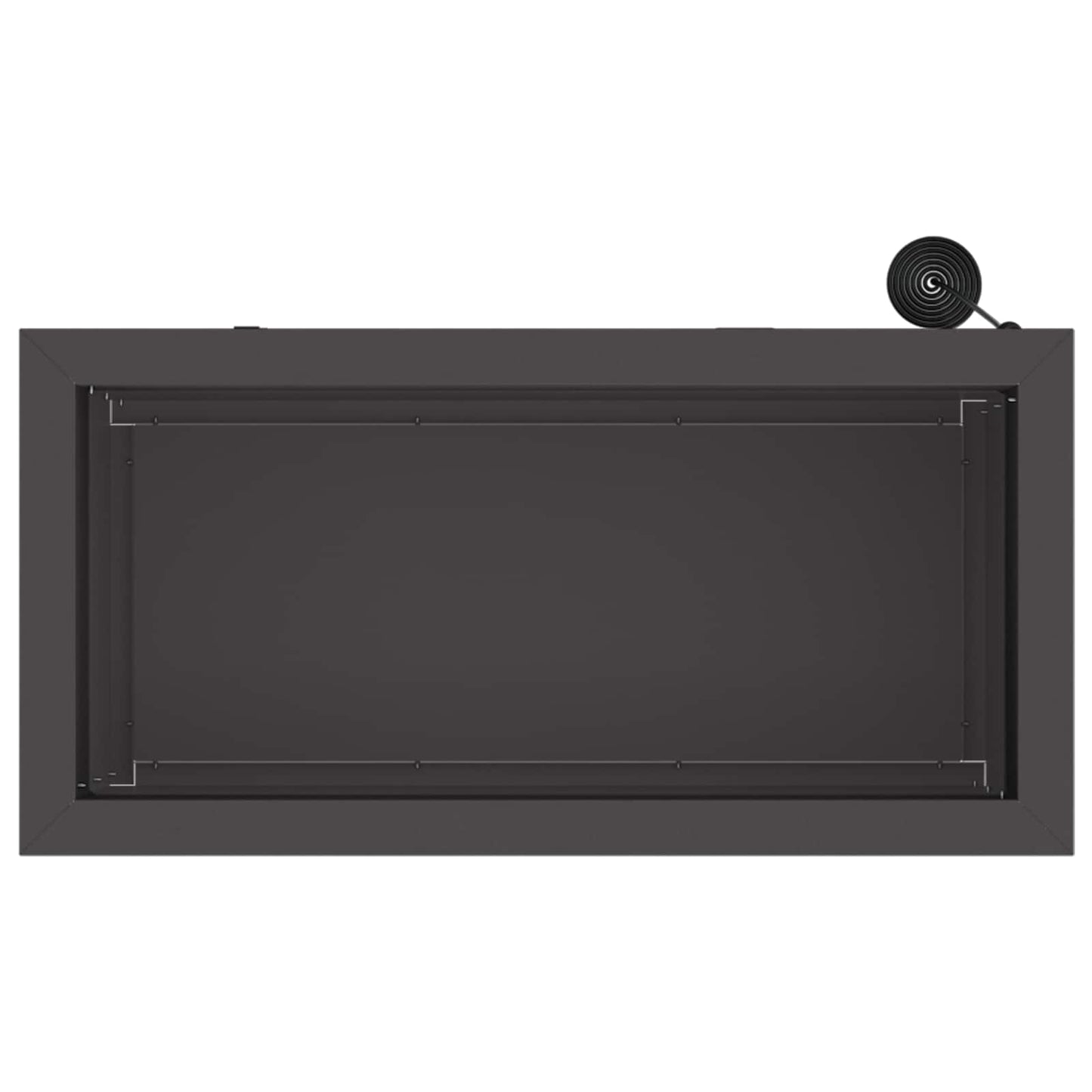 vidaXL Garden Planter with LED Black 30 x 60 x 30 cm Steel