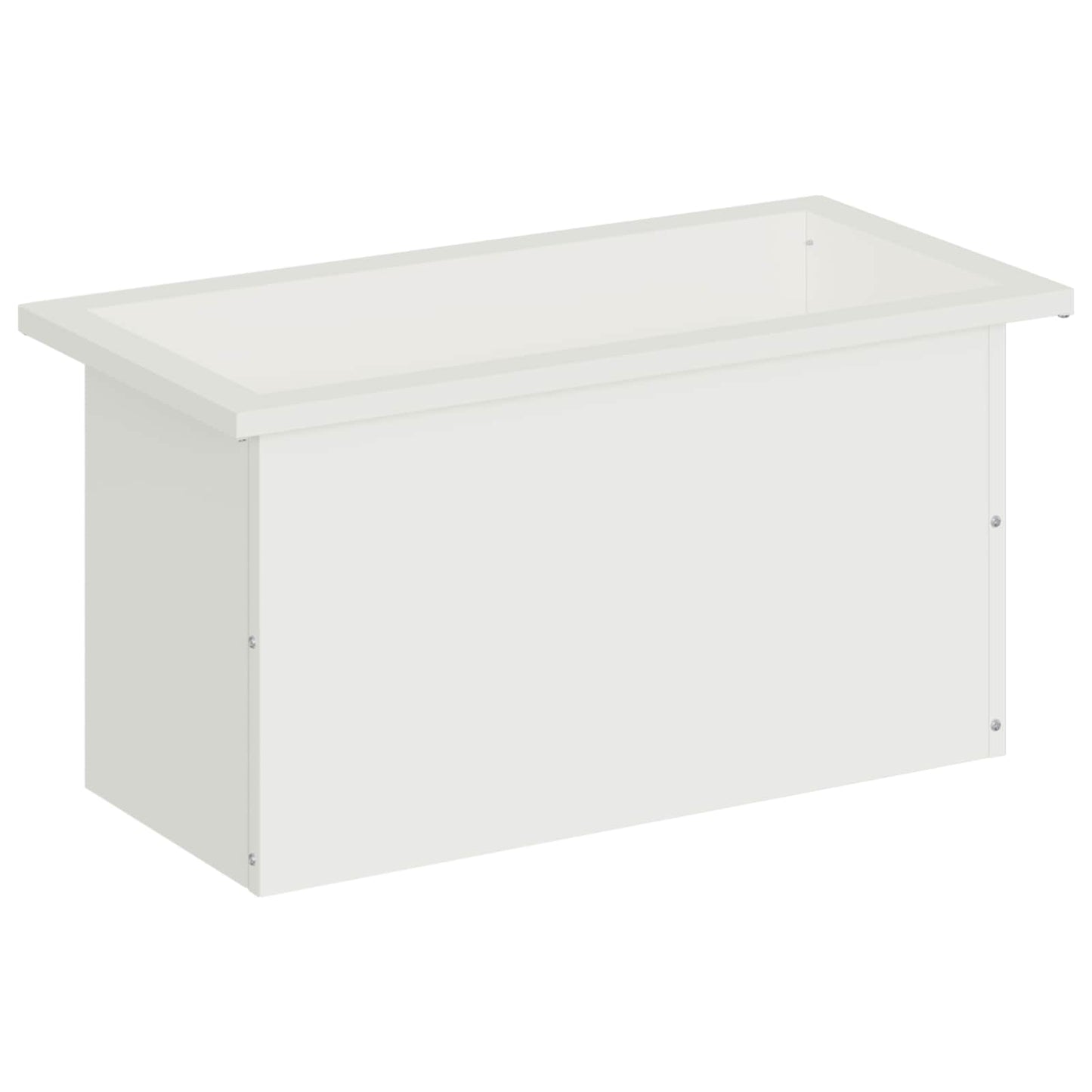 vidaXL Garden Planter with LED White 30 x 60 x 30 cm Steel