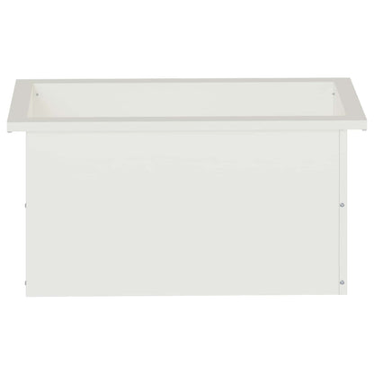 vidaXL Garden Planter with LED White 30 x 60 x 30 cm Steel