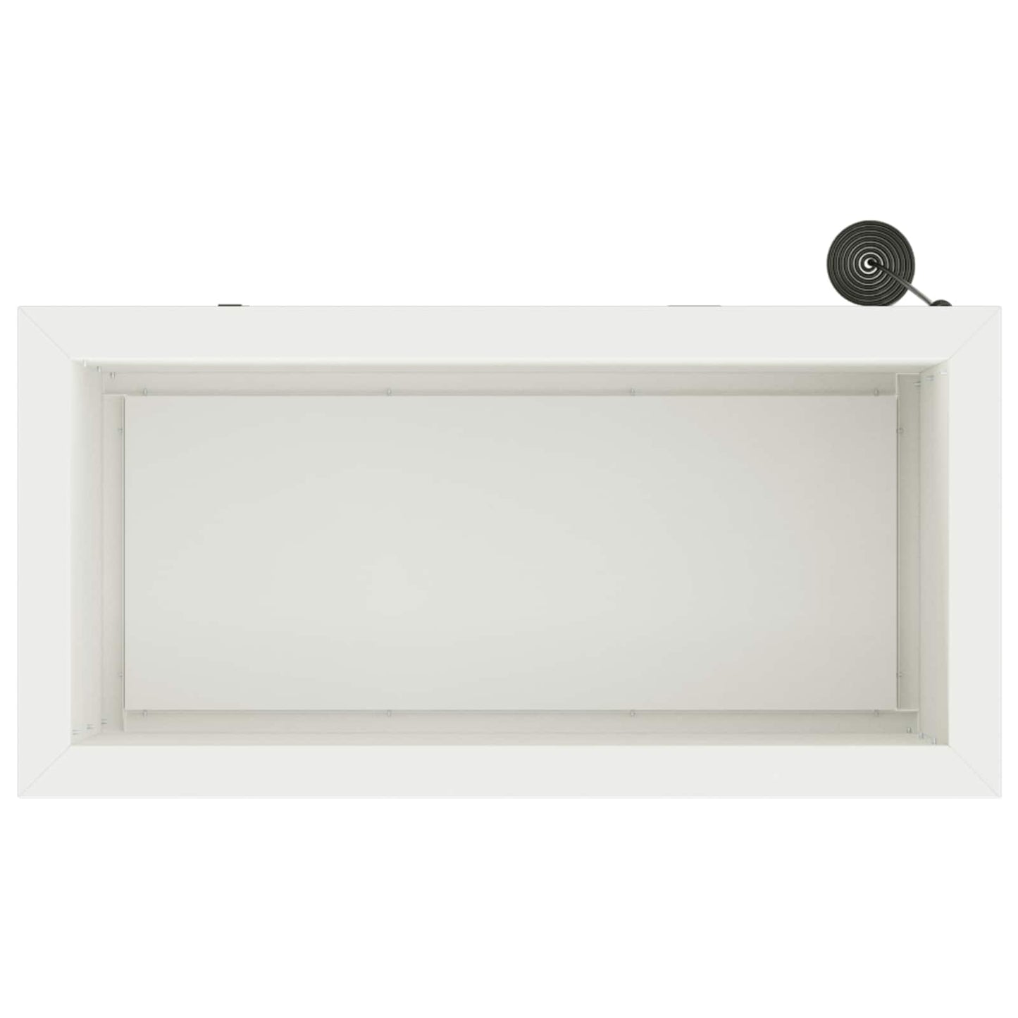 vidaXL Garden Planter with LED White 30 x 60 x 30 cm Steel