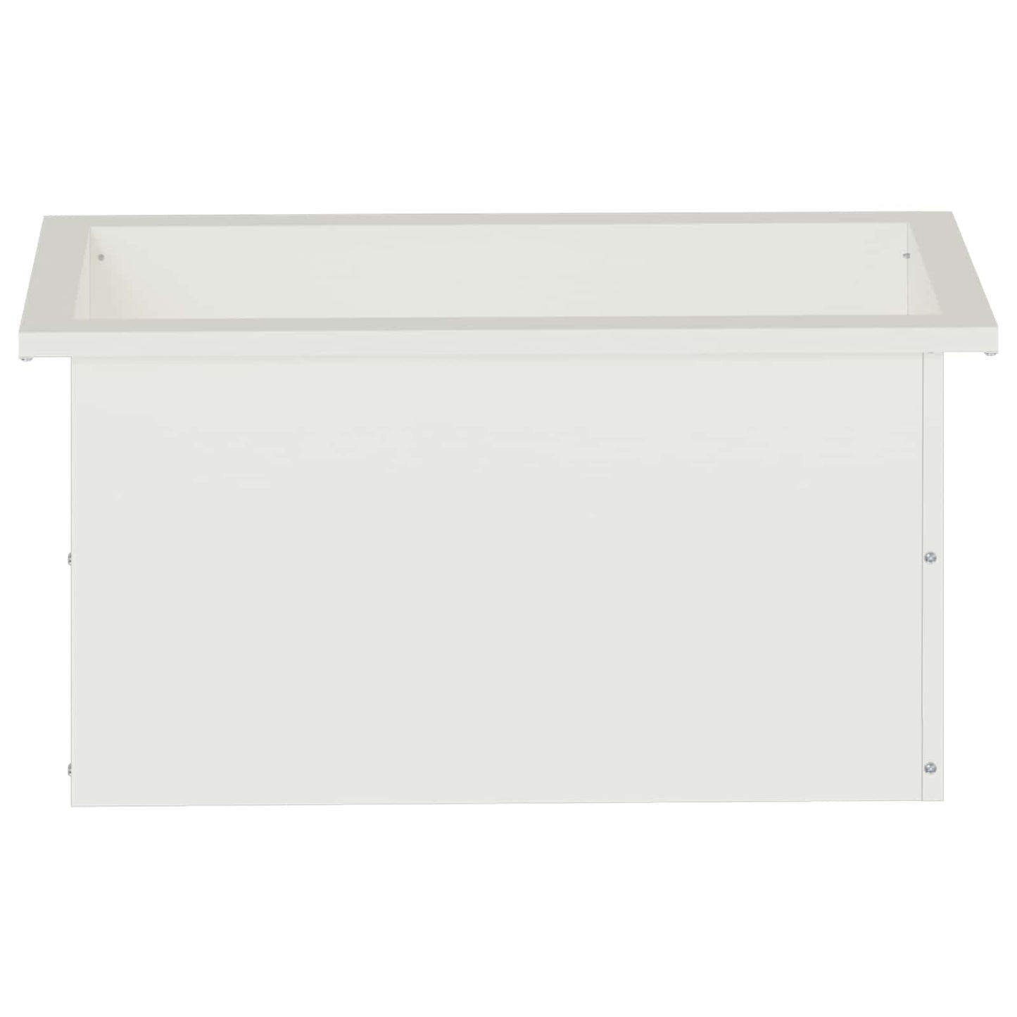 vidaXL Garden Planter with LED 2 pcs White 30 x 60 x 30 cm Steel