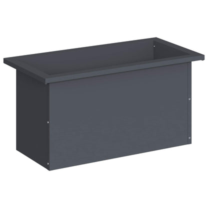 vidaXL Garden Planter with LED Antracite 30 x 60 x 30 cm Steel