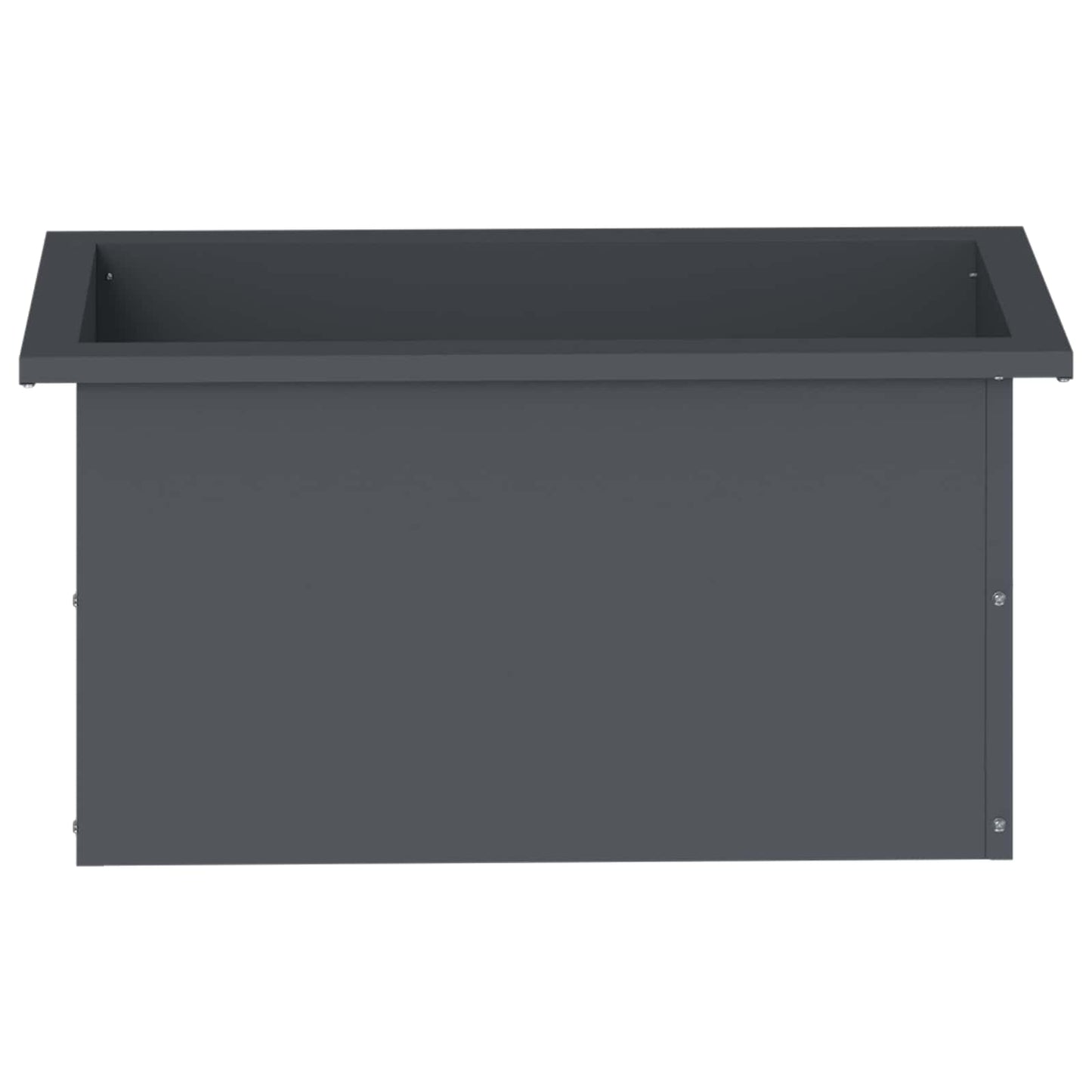 vidaXL Garden Planter with LED Antracite 30 x 60 x 30 cm Steel