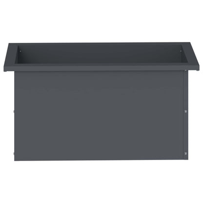 vidaXL Garden Planter with LED Antracite 30 x 60 x 30 cm Steel