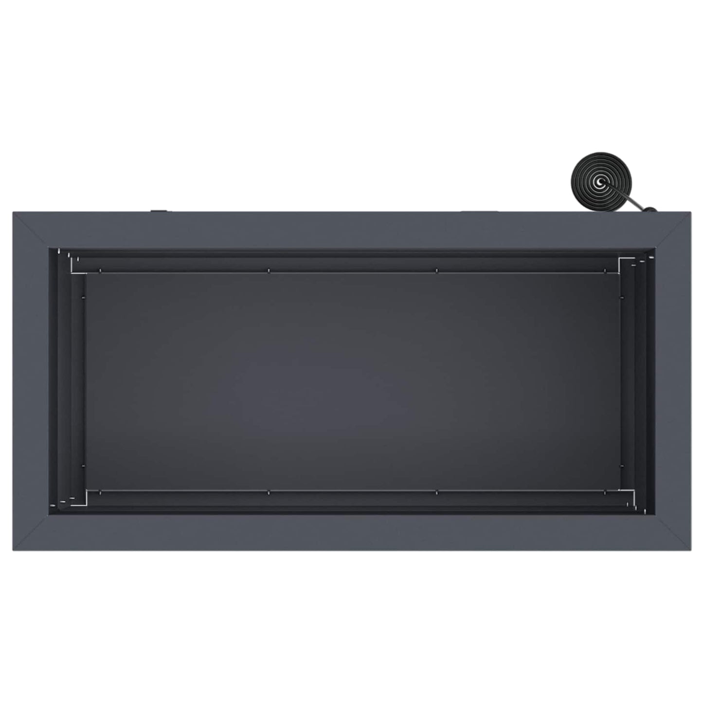 vidaXL Garden Planter with LED Antracite 30 x 60 x 30 cm Steel