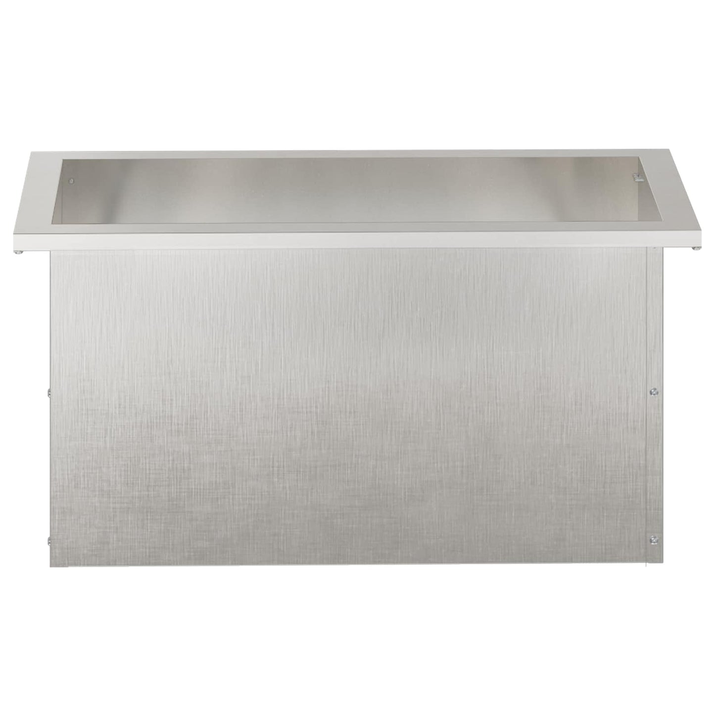 vidaXL Garden Planter with LED 2 pcs Silver 30 x 60 x 30 cm