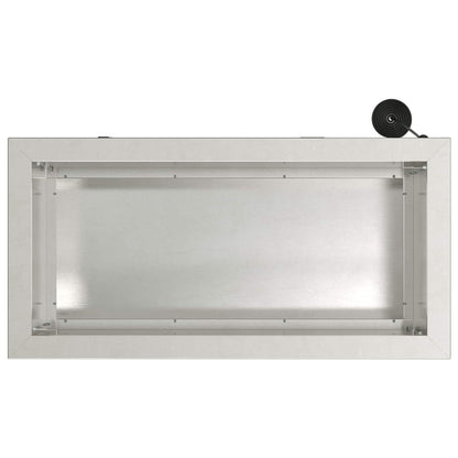 vidaXL Garden Planter with LED 2 pcs Silver 30 x 60 x 30 cm