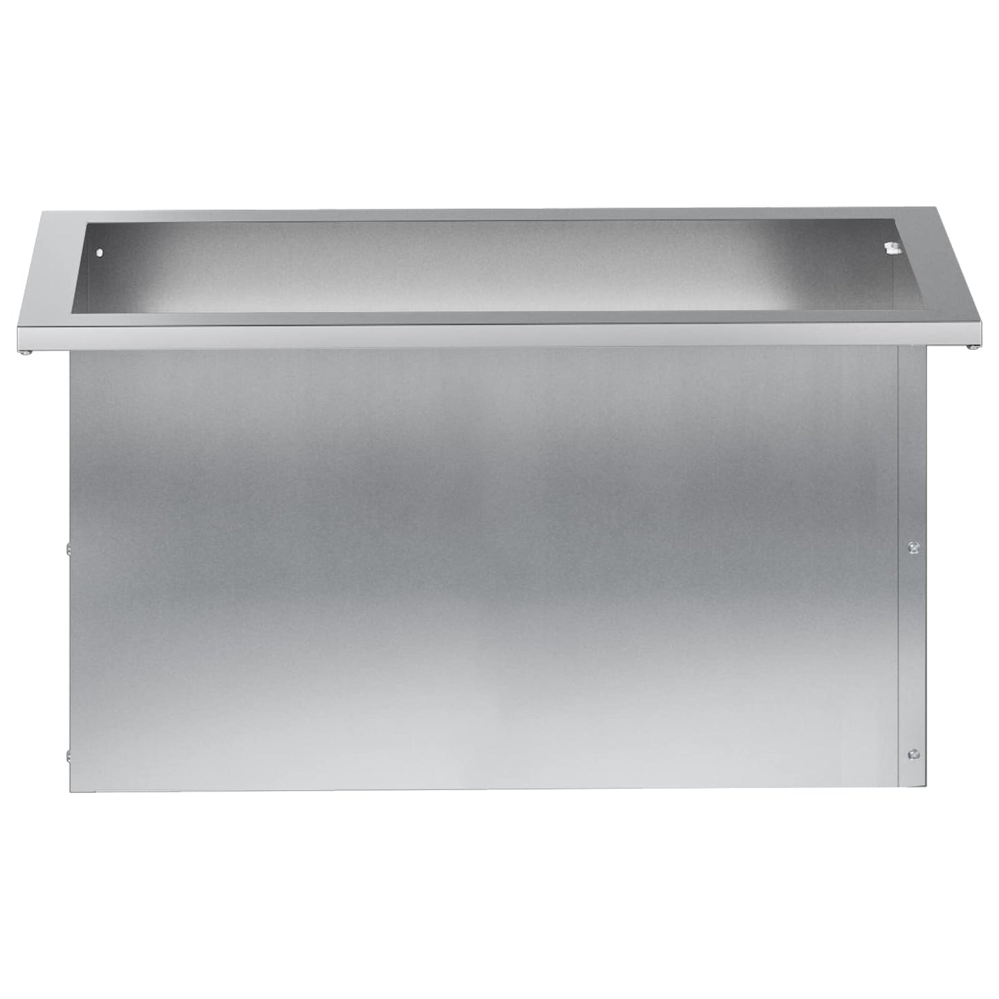 vidaXL Garden Planter with LED Silver 30 x 60 x 30 cm Galvanised Steel