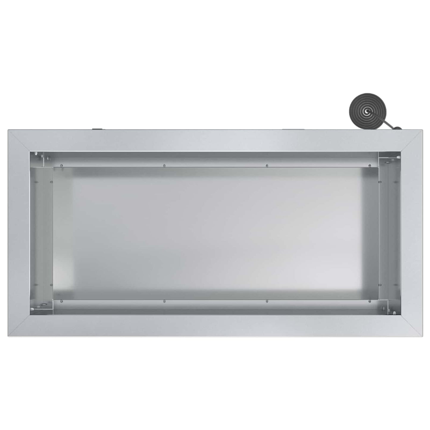vidaXL Garden Planter with LED 2 pcs Silver 30 x 60 x 30 cm