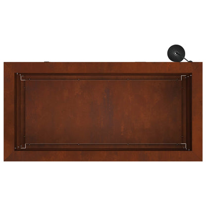 vidaXL Garden Planter with LED 2 pcs Rusty 30 x 60 x 30 cm