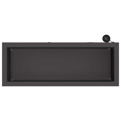 vidaXL Garden Planter with LED Black 30 x 80 x 30 cm Steel