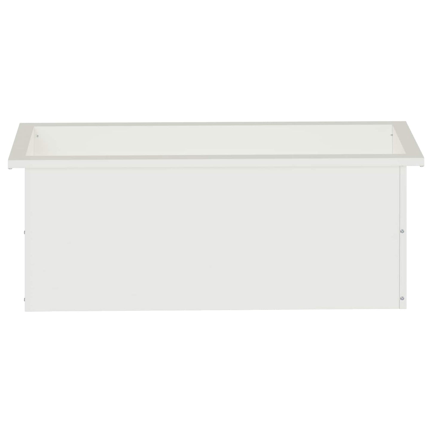 vidaXL Garden Planter with LED White 30 x 80 x 30 cm Steel