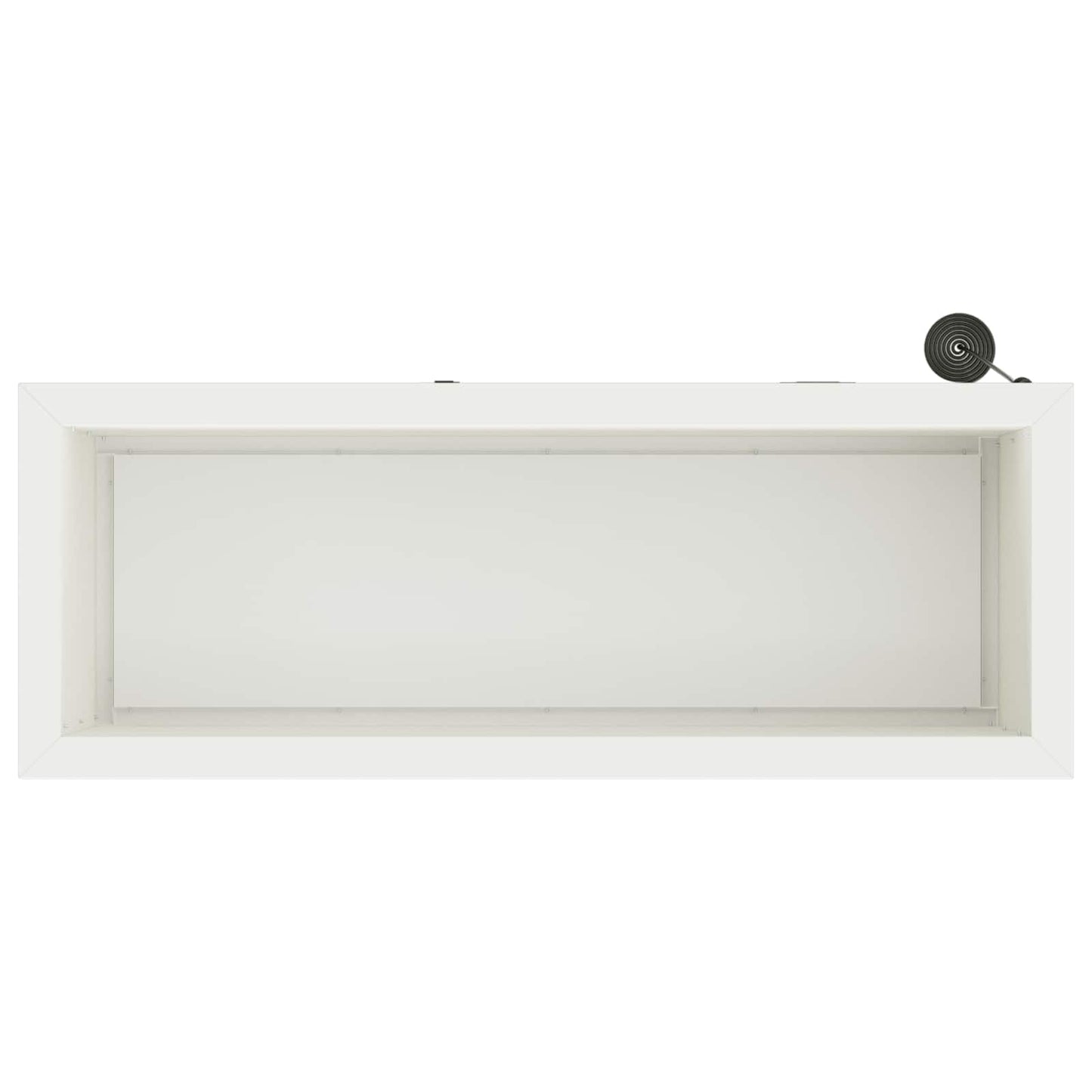 vidaXL Garden Planter with LED White 30 x 80 x 30 cm Steel