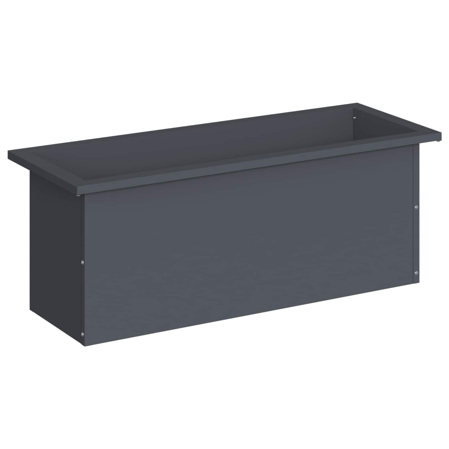 vidaXL Garden Planter with LED Antracite 30 x 80 x 30 cm Steel